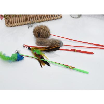 猫玩具逗猫棒猫用品兔毛球发声老鼠猫咪小猫玩具幼猫成猫玩具