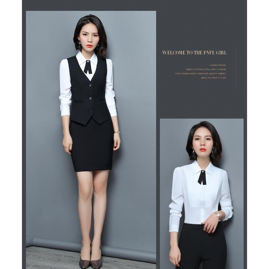 Spring and Autumn Slim Suit Vest Female Short Section Professional Wear Korean Student Tooling Hotel Pony Clip Formal Coat Female
