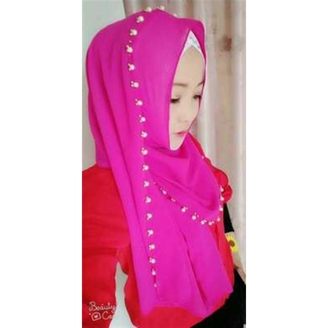 2020 Muslim new Chiffon nail beads Hui leisure cap fashion long shawl, headscarf bag, female Scarf Shawl